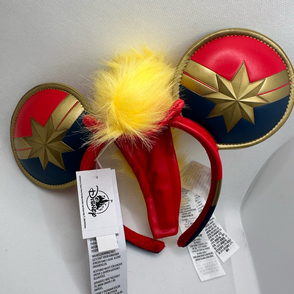 Marvel Captain Marvel Headband with Red, Blue, and Gold